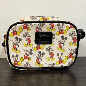 Loungefly Disney Mickey Mouse Doodle Camera Crossbody Bag – Like New
